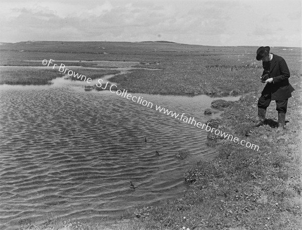 FR.P.G.KENNEDY S.J. PHOTOGRAPHING RED-NECKED PHALAROPE